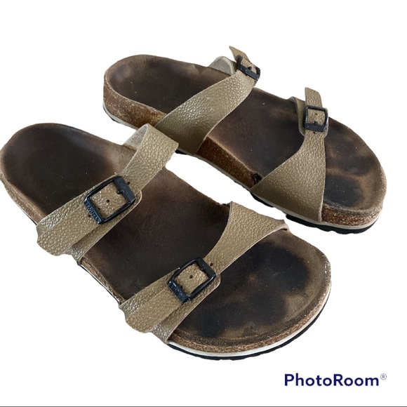 Birkenstock Sandals Tan Gold 37 or 6.5